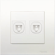 Schneider Electric 2 Gang Telephone Outlet with Shutter - KB32TS